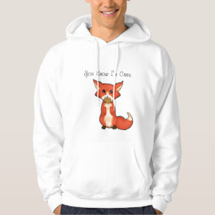 Cute Big Eyed Fox Eating A Cookie Hoodie