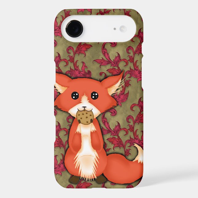 Cute Big Eyed Fox Eating A Cookie iPod Touch Case-Mate Case (Back)