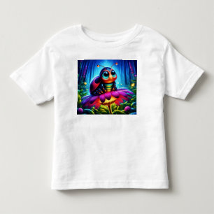 Cute big-eyed Ladybug with a mystical glow Toddler T-shirt