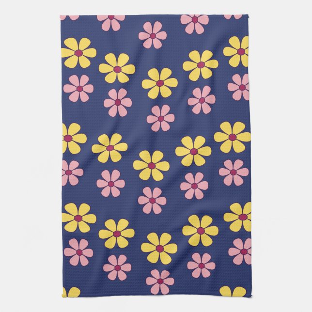 Cute big flowers kitchen towel (Vertical)