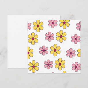 Cute big flowers pattern