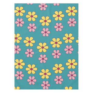 Cute big flowers tablecloth
