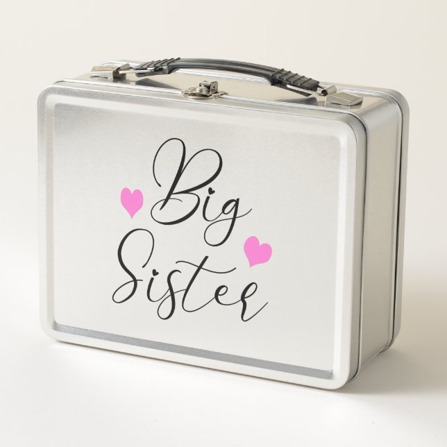 Cute Big Sister        Metal Lunch Box (Front)