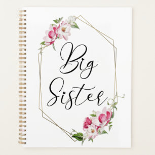 Cute Big Sister T-Shirt Tote Bag Notebook Planner