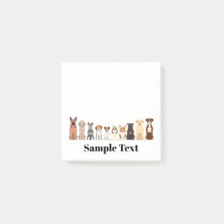 cute big&small dogs design post it post-it notes