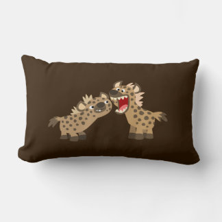 Cute Big-Teethed Cartoon Hyenas Pillow