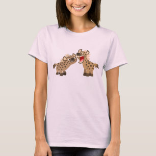 Cute Big-Teethed Cartoon Hyenas Women T-Shirt