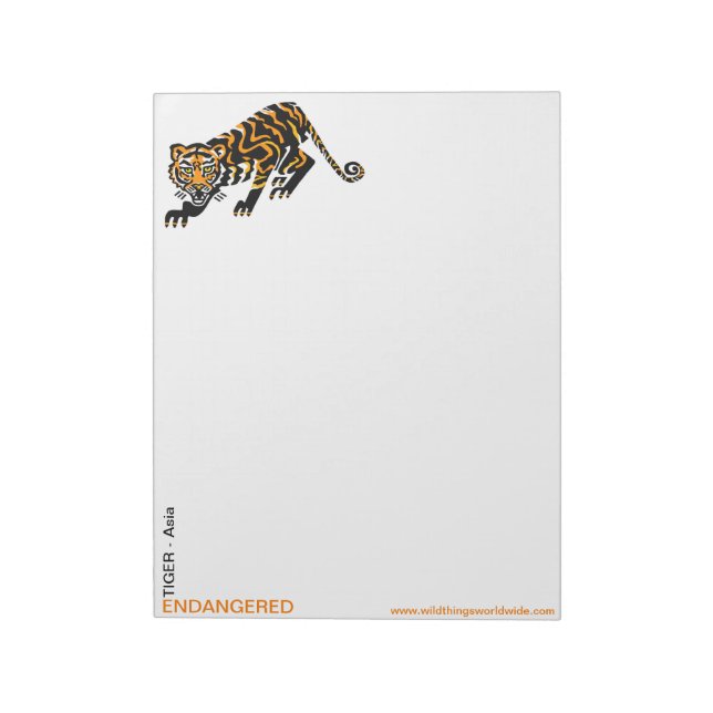  Cute bigcat - TIGER -Conservation - Notepad (Rotated)