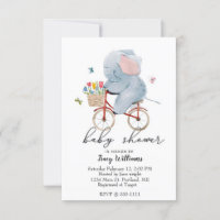 Cute bike riding elephant