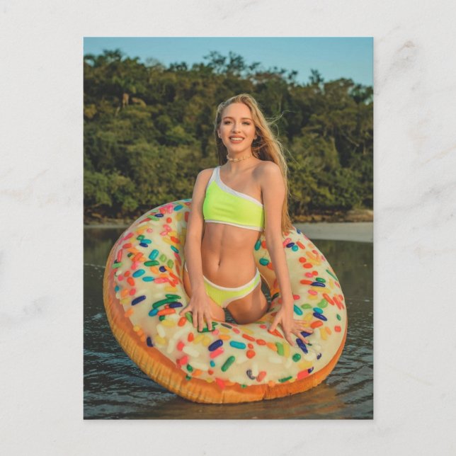 Cute Bikini Girl Postcard (Front)