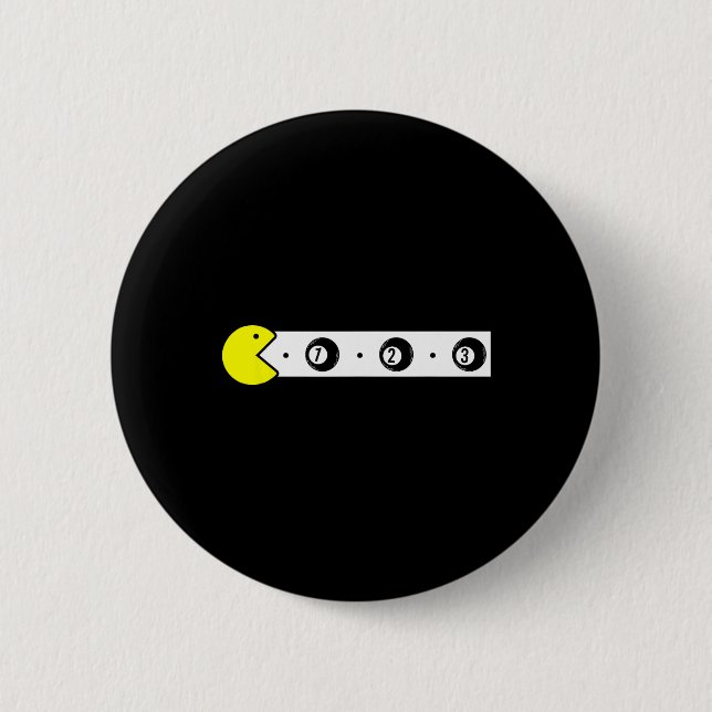 Cute Billiards  2 Inch Round Button (Front)
