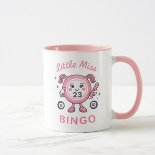 Cute Bingo Ball Pink Character Funny Saying Mug