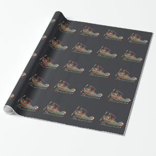 Cute Biplane Wrapping Paper