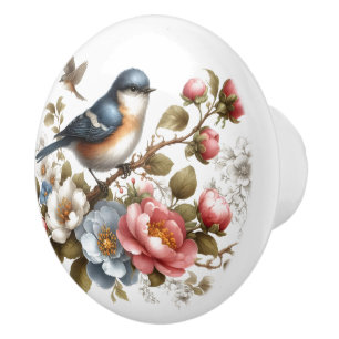 Cute bird animal lovers  ceramic knob
