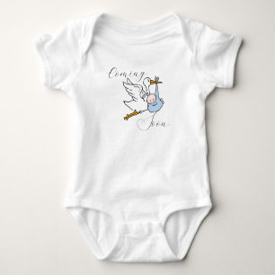 Cute Bird & Baby Scripted Coming Soon Bodysuit