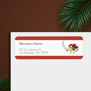 Cute Bird Captain Pirate Themed Personalized