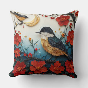 Cute bird for Bedroom & Living Room Throw Pillow