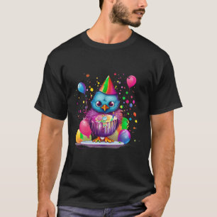 cute bird happy birthday party Idea Creative Inspi T-Shirt