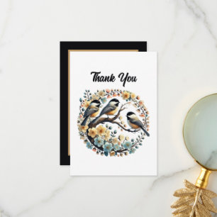 Cute bird lovers thank you Notecard