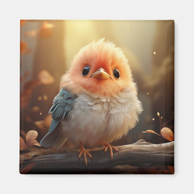 Cute bird magnet (Front)