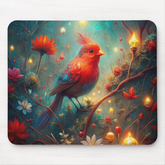 Cute Bird Mouse Pad (Front)