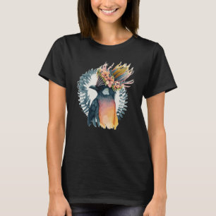 Cute Bird Of Paradise Bird Flower Crown Pet Birds  T-Shirt
