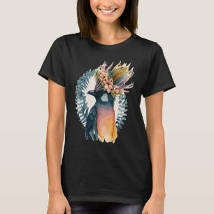 Cute Bird Of Paradise Bird Flower Crown Pet Birds  T-Shirt