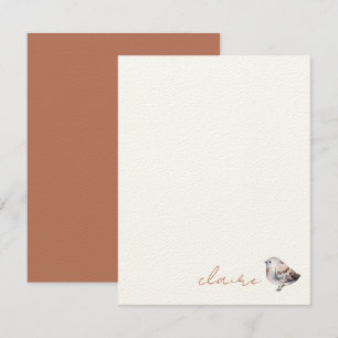 Cute Bird Personalized Card