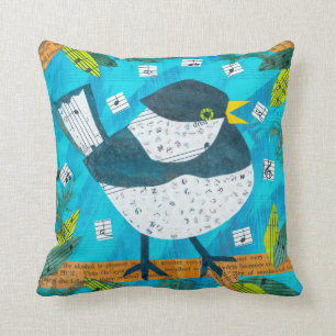 Cute Bird Throw Pillow