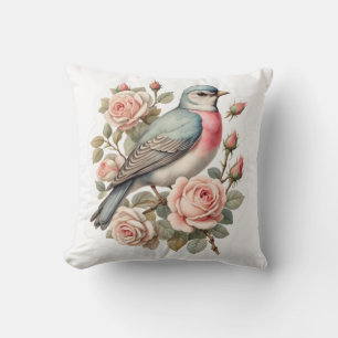 cute bird throw pillow