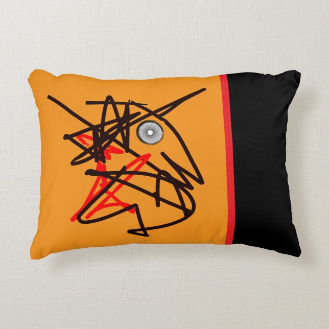 CUTE BIRD THROW PILLOW! ACCENT PILLOW (Front)