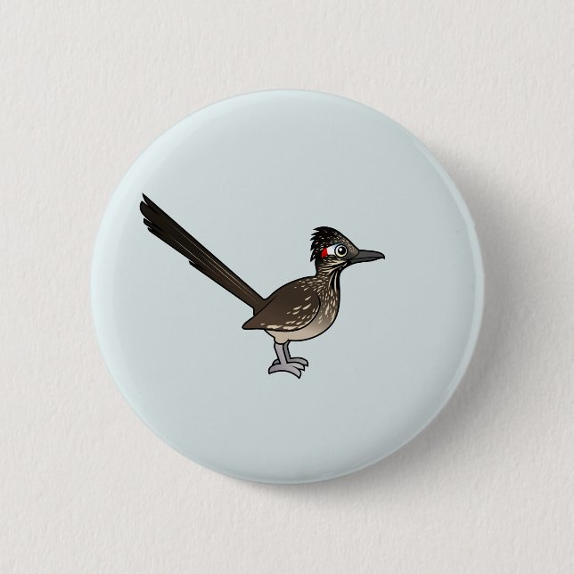 Cute Birdorable Roadrunner 2 Inch Round Button (Front)