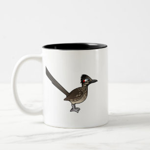 Cute Birdorable Roadrunner Two-Tone Coffee Mug