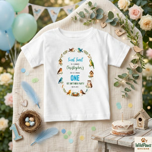 Cute Birds 1st Birthday Party – Fun Kids Baby T-Shirt