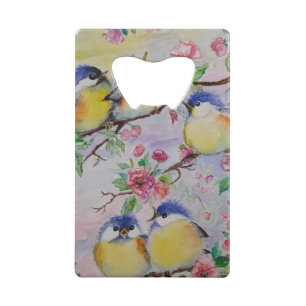 Cute Birds Bottle Opener Little Sparrows Credit Card Bottle Opener