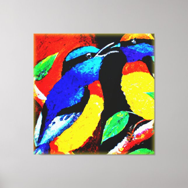 Cute Birds Couple. Buy Now Canvas Print (Front)