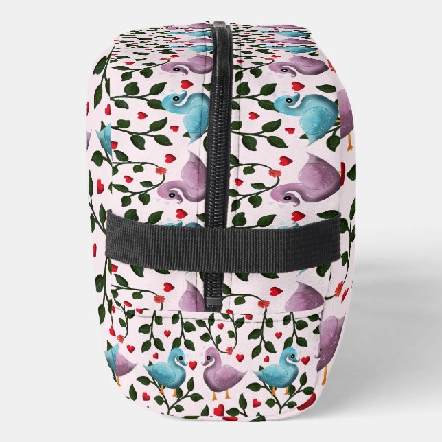 Cute birds floral pattern  dopp kit (Left)