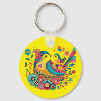 Cute birds keychain