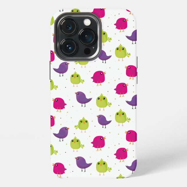 Cute birds pattern iPhone case (Back)