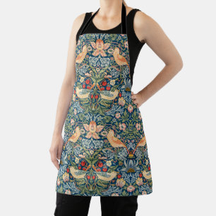 Cute Birds, Strawberry Thief Vintage Art Apron