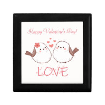 Cute Birds Valentine Day Love Hearts Adorable