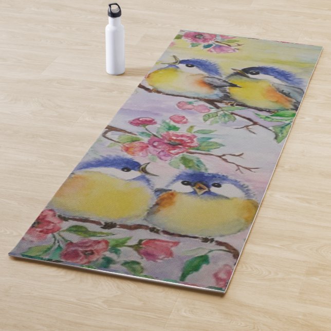 Cute Birds Yoga Mat (In Situ)