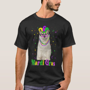 Cute Birman Cat Funny Animals Lover Mardi Gras Car T-Shirt