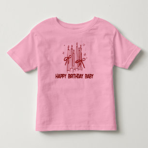 Cute Birthday Candle T-Shirt for Kids