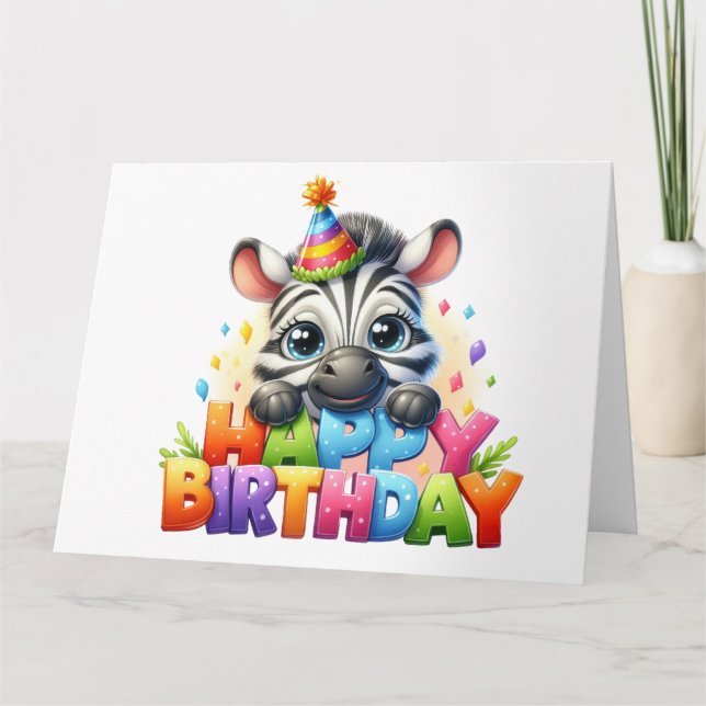 Cute Birthday Card  (Front)