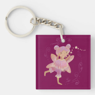 cute birthday fairy keychain