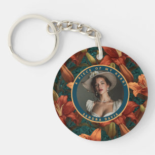 Cute Birthday Gifts Custom Lilies Keychain
