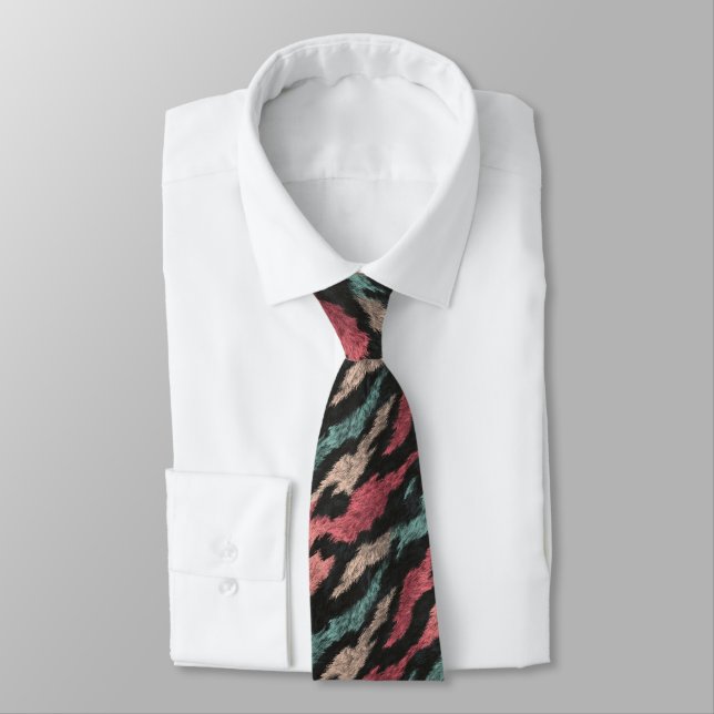 Cute Birthday Gifts For Him Tiger Skin Tie (Tied)