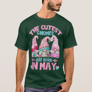 Cute Birthday Gnomes For Women & Garden Mom Who Bo T-Shirt