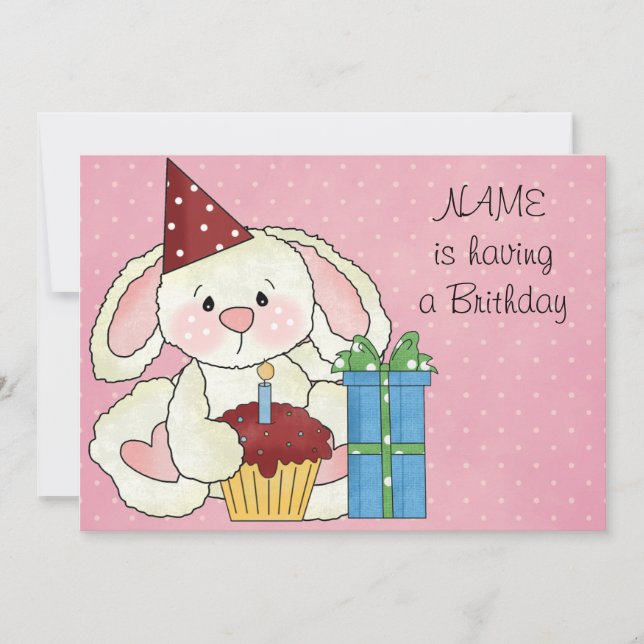 Cute Birthday Party Invitation (Front)
